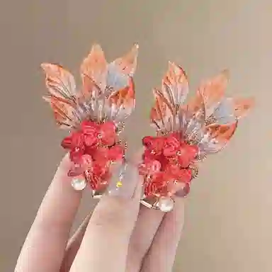 蒙妮 超仙锦鲤 玻璃 琉璃 发夹 男女同款情侣款