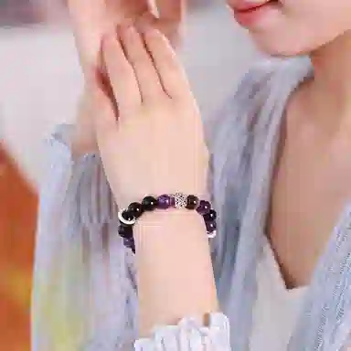 印象眸 【前途似锦 学业上岸】 新中式九紫离火紫气东来气质高级感本命年转运接好运 礼盒包装#好运 水晶 手串 女款