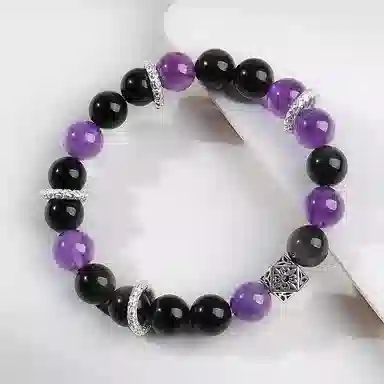 印象眸 【前途似锦 学业上岸】 新中式九紫离火紫气东来气质高级感本命年转运接好运 礼盒包装#好运 水晶 手串 女款