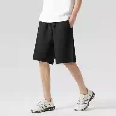 贵人鸟 丝凉系列 通勤纯色简约百搭宽松五分休闲短裤 男女同款