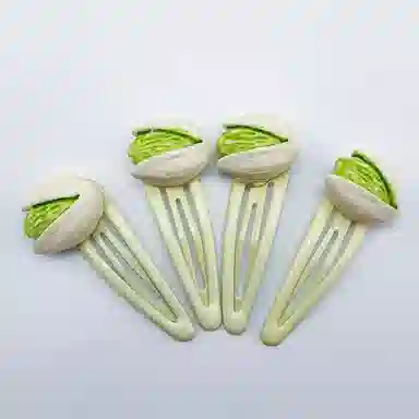 简应舒 开心果夹子夹头发碎侧边夹子小发卡 树脂 发夹 女款