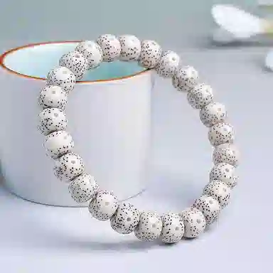 木盛缘 【顺丰包邮】【高密顺白】上岸转运小清新文艺文玩佛珠诸事顺遂天官赐福好运 星月菩提 手串 男女同款情侣款