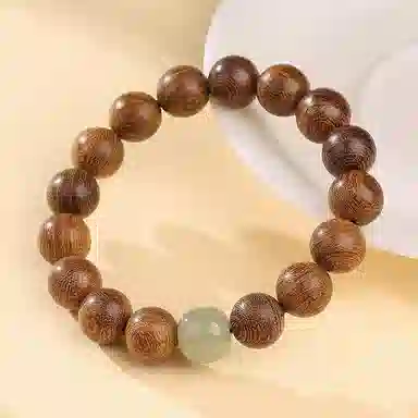 木盛缘 【顺丰包邮高价值转运珠】新中式国潮复古文艺平安喜乐多财多福单圈简约文玩盘玩佛珠念珠#好运 金丝檀木 手串 男女同款情侣款