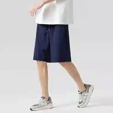 贵人鸟 丝凉系列 通勤纯色简约百搭宽松五分休闲短裤 男女同款