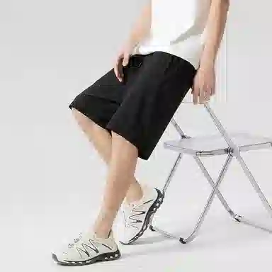 贵人鸟 丝凉系列 通勤纯色简约百搭宽松五分休闲短裤 男女同款