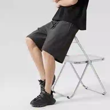 贵人鸟 丝凉系列 通勤纯色简约百搭宽松五分休闲短裤 男女同款