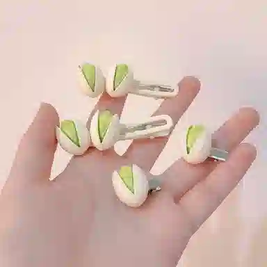 简应舒 开心果夹子夹头发碎侧边夹子小发卡 树脂 发夹 女款