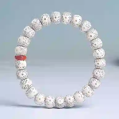 木盛缘 【顺丰包邮】【高密顺白】上岸转运小清新文艺文玩佛珠诸事顺遂天官赐福好运 星月菩提 手串 男女同款情侣款