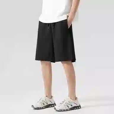 贵人鸟 丝凉系列 通勤纯色简约百搭宽松五分休闲短裤 男女同款