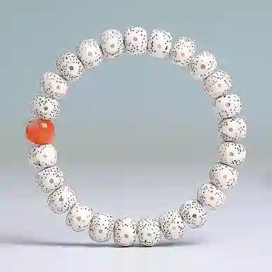 木盛缘 【顺丰包邮】【高密顺白】上岸转运小清新文艺文玩佛珠诸事顺遂天官赐福好运 星月菩提 手串 男女同款情侣款