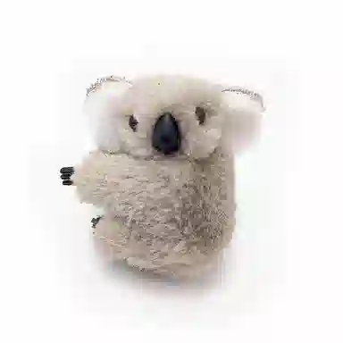 简应舒 可爱立体卡通考拉刘海小发卡侧边小抓夹刘海夹子 毛绒 发夹 女款