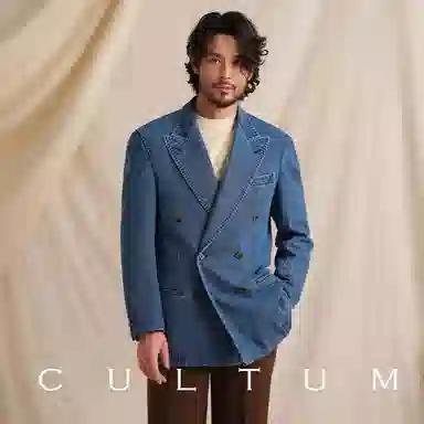 CULTUM Italian Series Denim Blue Blazer