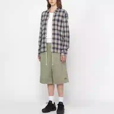 Stussy SS24 ZIP SHIRT TWISTED YARN PLAID