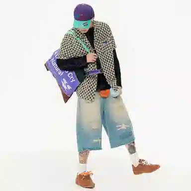 EPTISON Casual Shirt Black Plaid