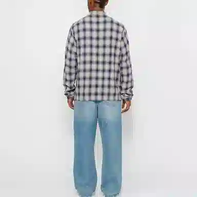 Stussy SS24 ZIP SHIRT TWISTED YARN PLAID