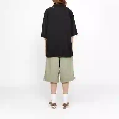 Stussy SS24 Boxy Flat Hem Shirt Crinkled
