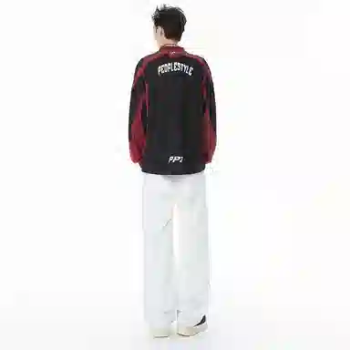 PANDA ADEVIL Distressed Wide-Leg Jeans White