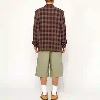 Stussy SS24 ZIP SHIRT TWISTED YARN PLAID