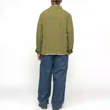 Stussy SS24 ZIP SHIRT TWISTED YARN PLAID