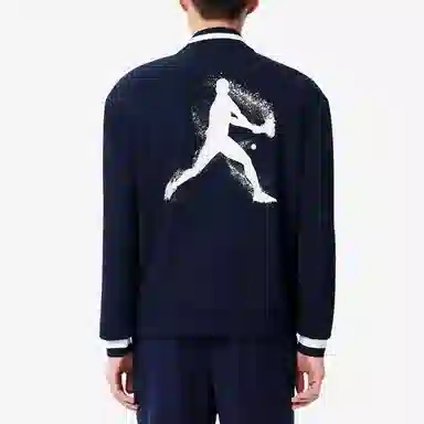 Lacoste SS25 Long Sleeve Baseball Jacket Navy