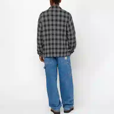 Stussy SS24 ZIP SHIRT TWISTED YARN PLAID