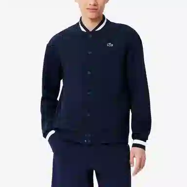 Lacoste SS25 Long Sleeve Baseball Jacket Navy