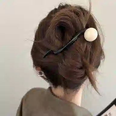 简应舒 后脑勺扭扭夹一字抓夹头 子 亚克力 发夹 女款