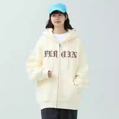 FREO3N SS23 Ring Retro Gothic Letter Print Hoodie