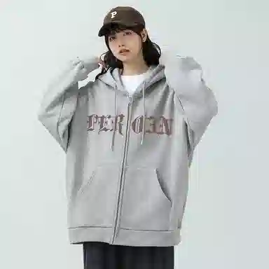 FREO3N SS23 Ring Retro Gothic Letter Print Hoodie
