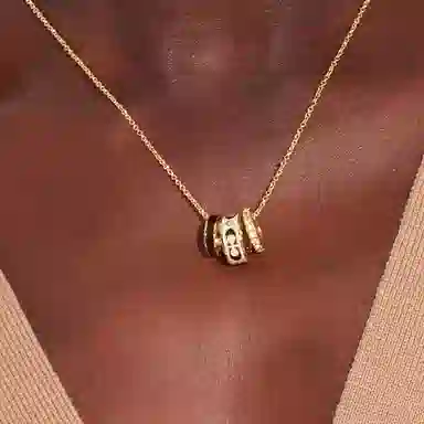 COACH Enamel Necklace Gold