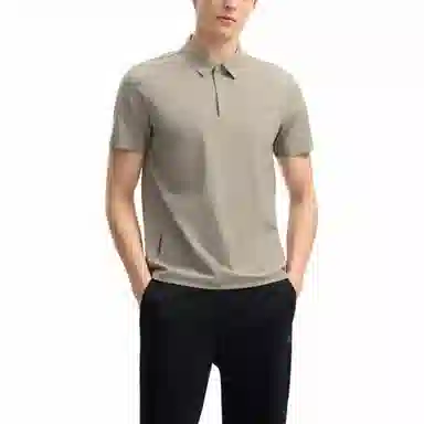 FILA White Series Polo Shirt Grey Brown