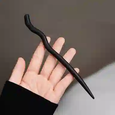 左欧 黑檀木日常通勤高级古风木簪实木盘发发钗中式簪子 木制 发簪 女款