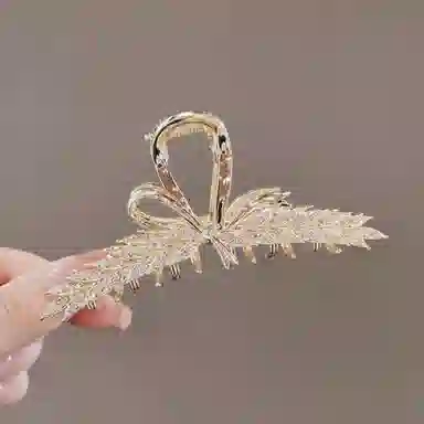 贯古今 麦穗高级感后脑勺鲨鱼夹盘优雅 合金 抓夹 女款