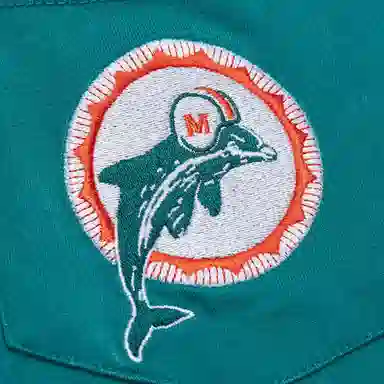 Mitchell Ness Aqua Miami Dolphins T