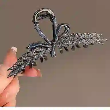 贯古今 麦穗高级感后脑勺鲨鱼夹盘优雅 合金 抓夹 女款