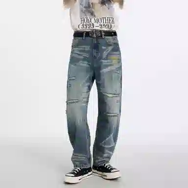 Automobili Lamborghini Jeans Blue