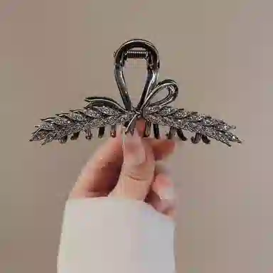 贯古今 麦穗高级感后脑勺鲨鱼夹盘优雅 合金 抓夹 女款