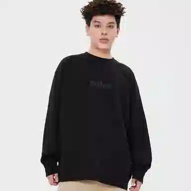 美特斯邦威 针织套头圆领印花卫衣 男女款