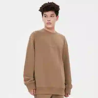 美特斯邦威 针织套头圆领印花卫衣 男女款