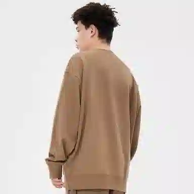 美特斯邦威 针织套头圆领印花卫衣 男女款