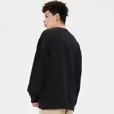 美特斯邦威 针织套头圆领印花卫衣 男女款