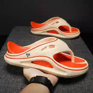 南极人 简约舒适 防滑人字拖鞋 男女同款