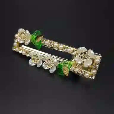 简应舒 樱花小刘海夹碎发夹 亚克力 合金 发夹 女款