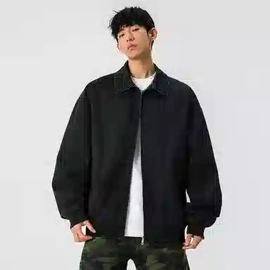 【dme】 美式潮牌高街翻领休闲百搭宽松舒适长袖夹克外套 男女同款