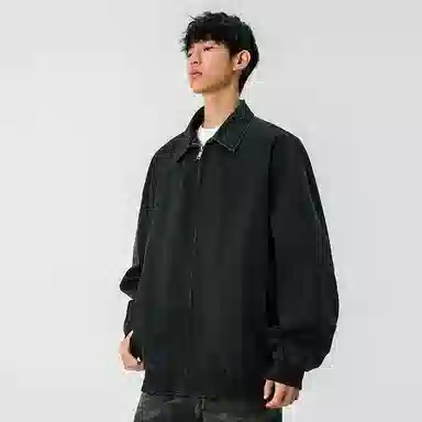 【dme】 美式潮牌高街翻领休闲百搭宽松舒适长袖夹克外套 男女同款