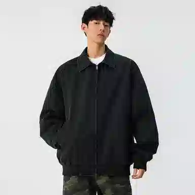 【dme】 美式潮牌高街翻领休闲百搭宽松舒适长袖夹克外套 男女同款