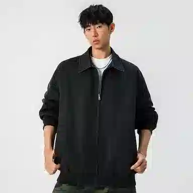 【dme】 美式潮牌高街翻领休闲百搭宽松舒适长袖夹克外套 男女同款