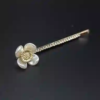 简应舒 樱花小刘海夹碎发夹 亚克力 合金 发夹 女款