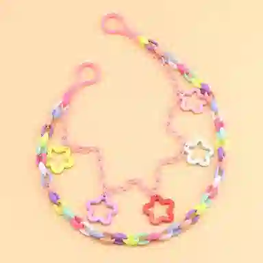 浪莎 多巴胺彩色夏日五角星蹦迪甜酷少女可爱马卡龙腰链腰带配饰 礼盒装 亚克力 裤链 女款