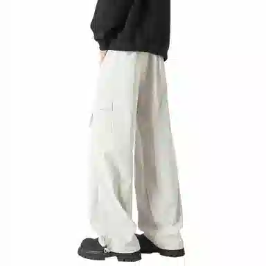 大卫贝肯 美式高街复古基础款纯色运动百搭工装裤 男女同款